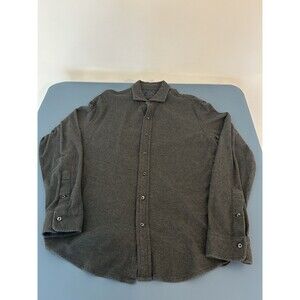 Ralph Lauren Polo Solid Gray Button Down Shirt Long Sleeve Casual Large